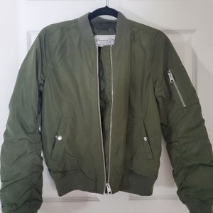 American Rag Army Green Bomber Jacket